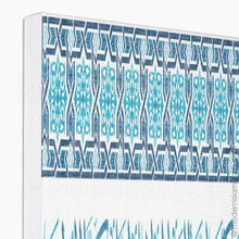 Load image into Gallery viewer, Surah Taubah Islamic Wall Art Blue Arabesque Unframed