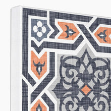 Charger l'image dans la galerie, Arabesque Islamic Pattern Decor Islamic Canvas in Orange-Black  Framed Canvas