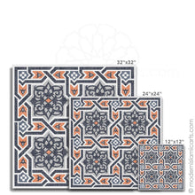 Charger l'image dans la galerie, Islamic Pattern Decor Islamic Canvas Orange-Black Arabesque Unframed