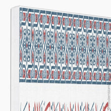 تحميل الصورة في عارض المعرض ، Arabesque Islamic Canvas of Surah Taubah in Red-Blue White Frame