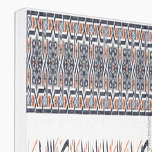 Afbeelding in Gallery-weergave laden, Orange-Black Arabesque Islamic Canvas of Surah Taubah Black Frame