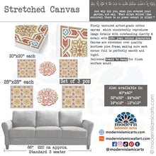 Cargar imagen en el visor de la galería, Arabesque Set of 3 Islamic Wall Art | Beige | Surah Kahf Arabesque Islamic Decor