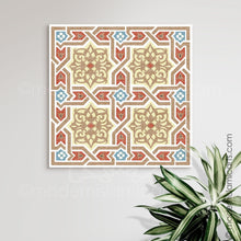 Charger l'image dans la galerie, Beige Wall Art - Islamic Canvas - Islamic Pattern Decor Arabesque