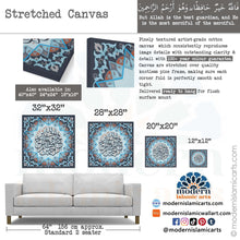 Load image into Gallery viewer, Surah Yusuf | Blue | Islamic Pattern Islamic Wall Art