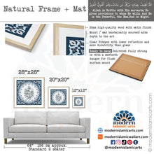 Load image into Gallery viewer, Allah Latif | Navy | Islamic Pattern Islamic Canvas