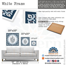Load image into Gallery viewer, Allah Latif | Navy | Islamic Pattern Islamic Canvas