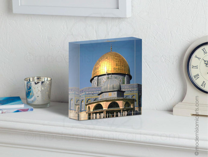 Acrylic Block / Prism | Dome of the Rock | Al Aqsa Mosque | Palestine